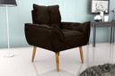 Ver imagem 2 de Poltrona Decorativa Opala Suede Cappuccino