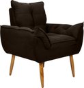 Ver imagem 1 de Poltrona Decorativa Opala Suede Cappuccino