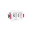 Ver imagem 2 de 2 Spot Duplo Mini Embutido Led Downlight Recuado Bet57