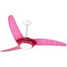 Ventilador de Teto Spirit 303 Rosa Neon LED Luz Branca Controle Remoto 220V - 3