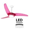 Ventilador de Teto Spirit 303 Rosa Neon LED Luz Branca Controle Remoto 220V - 2