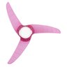 Ventilador de Teto Spirit 303 Rosa Neon LED Luz Branca Controle Remoto 220V - 4