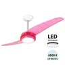 Ventilador de Teto Spirit 203 Rosa Neon LED Luz Branca 220V - 6