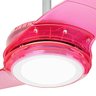 Ventilador de Teto Spirit 203 Rosa Neon LED Luz Branca 220V - 4