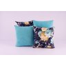 Kit Capas Almofadas Decorativa Jacquard 4 Peças Marinho e Tiffany - 1