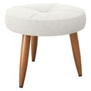 Ver imagem 1 de Puff Redondo para Sala Davi Boucle Bege
