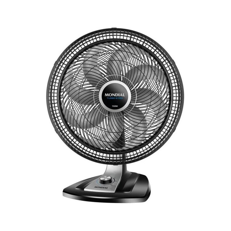 Ventilador Mondial Turbo 50cm Vtx-50-8p Preto - 127v