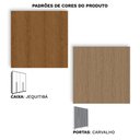 Ver mais imagens de Guarda Roupa Solteiro 4 Portas New Guarapari - Jequitibá/carvalho