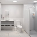 Ver imagem 6 de Porta Papel Higiênico Suporte Papeleira Plástica Sobrepor Branca + Saboneteira Plástica de Parede So