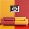 Quadro Decorativo Bandeira Do Brasil Salas Decorações Recepção Interiores Com Moldura - 4
