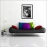 Quadro Decorativo Leão Abstrato Animais Salas Decorações Interiores Com Moldura - 2