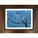 Ver imagem 2 de Quadro Decorativo Abstrato Árvores Salas Interiores Com Moldura