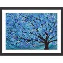 Ver imagem 1 de Quadro Decorativo Abstrato Árvores Salas Interiores Com Moldura