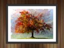 Ver imagem 1 de Quadro Decorativo Abstrato Árvores Salas Interiores Com Moldura