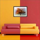 Ver imagem 4 de Quadro Decorativo Abstrato Árvores Salas Interiores Com Moldura
