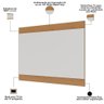 Painel para Tv 75 Pol 200cm Cairo C04 Off White Matte Freijó - Lyam Decor - 4
