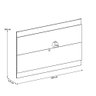 Painel para Tv 75 Pol 200cm Cairo C04 Off White Matte Freijó - Lyam Decor - 5