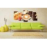 Quadro Decorativo Padarias Bolos Tortas Café Cafeterias Gourmet Interiores 5 Peças Com Moldura - 2