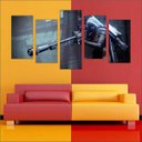 Ver imagem 4 de Quadro Decorativo Destiny Games Jogos Quartos Salas Interiores Mosaico 5 Peças Com Moldura