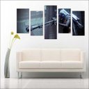 Ver imagem 3 de Quadro Decorativo Destiny Games Jogos Quartos Salas Interiores Mosaico 5 Peças Com Moldura