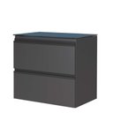 Ver imagem 1 de Gabinete Para Banheiro Aço Gaia 60 Sem Cuba Cozimax Preto