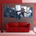 Ver imagem 4 de Quadro Decorativo Tomb Raider Games Jogos Quartos Salas Interiores Mosaico 5 Peças Com Moldura