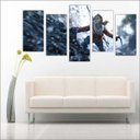 Ver imagem 3 de Quadro Decorativo Tomb Raider Games Jogos Quartos Salas Interiores Mosaico 5 Peças Com Moldura