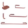 Kit Acessórios Para Banheiro Chapa 5 Peças Rose - 1