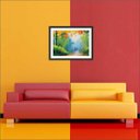 Ver imagem 4 de Quadro Decorativo Abstrato Linhas Arte Modernas Recepção Escritórios Consultórios Salas Com Moldura