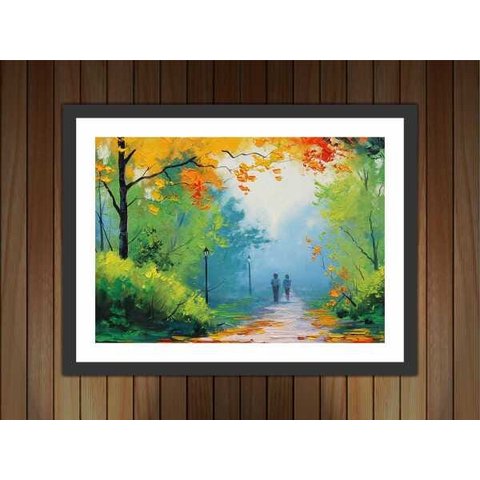 Quadro Decorativo Abstrato Linhas Arte Modernas Recepção Escritórios Consultórios Salas Com Moldura