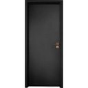 Ver imagem 1 de Porta Completa Preta Sólida Lisa Pormade - 90cm x 210M - Direita - Paredes de 7cm À 11cm