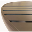 Ver imagem 2 de Mesa Redonda 1,20m de Alumínio Marrom + Guarda Sol Piscina Jardim