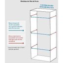 Ver imagem 4 de Porta Completa Tabaco Lisa Pormade - 90cm x 210M - Esquerda - Paredes de 7cm À 11cm