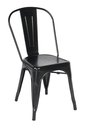Ver imagem 4 de Kit 8 Cadeiras Tolix Iron Design Aço Industrial Sala Cozinha Jantar Bar Preto Brilhante