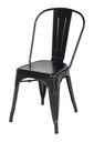 Ver imagem 2 de Kit 8 Cadeiras Tolix Iron Design Aço Industrial Sala Cozinha Jantar Bar Preto Brilhante