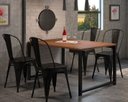 Ver mais imagens de Kit 8 Cadeiras Tolix Iron Design Aço Industrial Sala Cozinha Jantar Bar Preto Brilhante