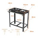 Ver imagem 2 de Fogão Industrial a Gás 2 Bocas 1 Simples 1 Dupla Espera para Forno Pmsd-21 - Progás