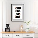 Ver imagem 1 de Quadro Professora Flores - 60x48cm:moldura Branca