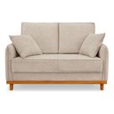 Ver imagem 3 de Sofá Belga 2 Lugares Base Madeira para Sala Pequena Boucle Bege Bz Home Decor