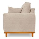 Ver imagem 4 de Sofá Belga 2 Lugares Base Madeira para Sala Pequena Boucle Bege Bz Home Decor