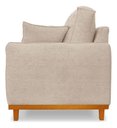 Ver imagem 4 de Sofá Belga 2 Lugares Base Madeira para Sala Pequena Boucle Bege Bz Home Decor
