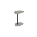 Ver imagem 2 de Mesa Lateral New Bend Incolar Grigio com Pé Preto
