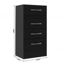 Ver imagem 2 de Comoda Suprema 4 Gavetas Preto