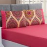 Jogo de Cama Forest Rosê Mandala Casal Micropercal 200 Fios 03 Peças - 1