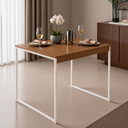 Ver imagem 1 de Mesa de Jantar Apartamento Estilo Industrial 100% MDF Compacta Sala Cozinha Moderna 100x60