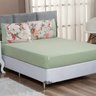 Jogo de Cama Forest Floral Verde/Rosê King Micropercal 200 Fios 03 Peças - 2
