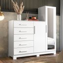Ver imagem 2 de Cômoda New Master Branco - Albatroz Móveis