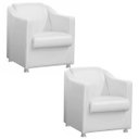Ver imagem 1 de Kit 2 Poltronas Decorativas Luiza Corino Branco