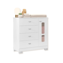 Ver imagem 2 de Cômoda Infantil 1 Porta e 4 Gavetas New Katatau Branco Brilho