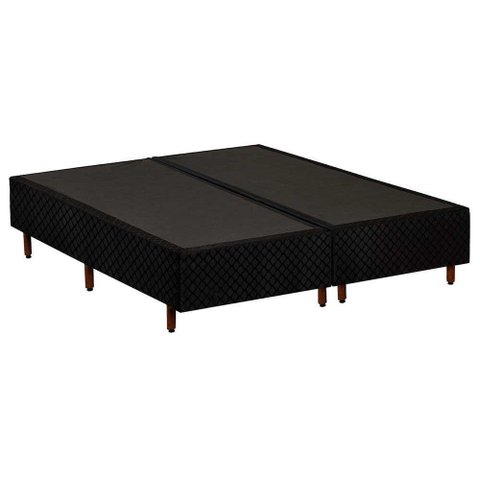 Cama Box Base King Universal Rústico Black (193x203x25) - Polar